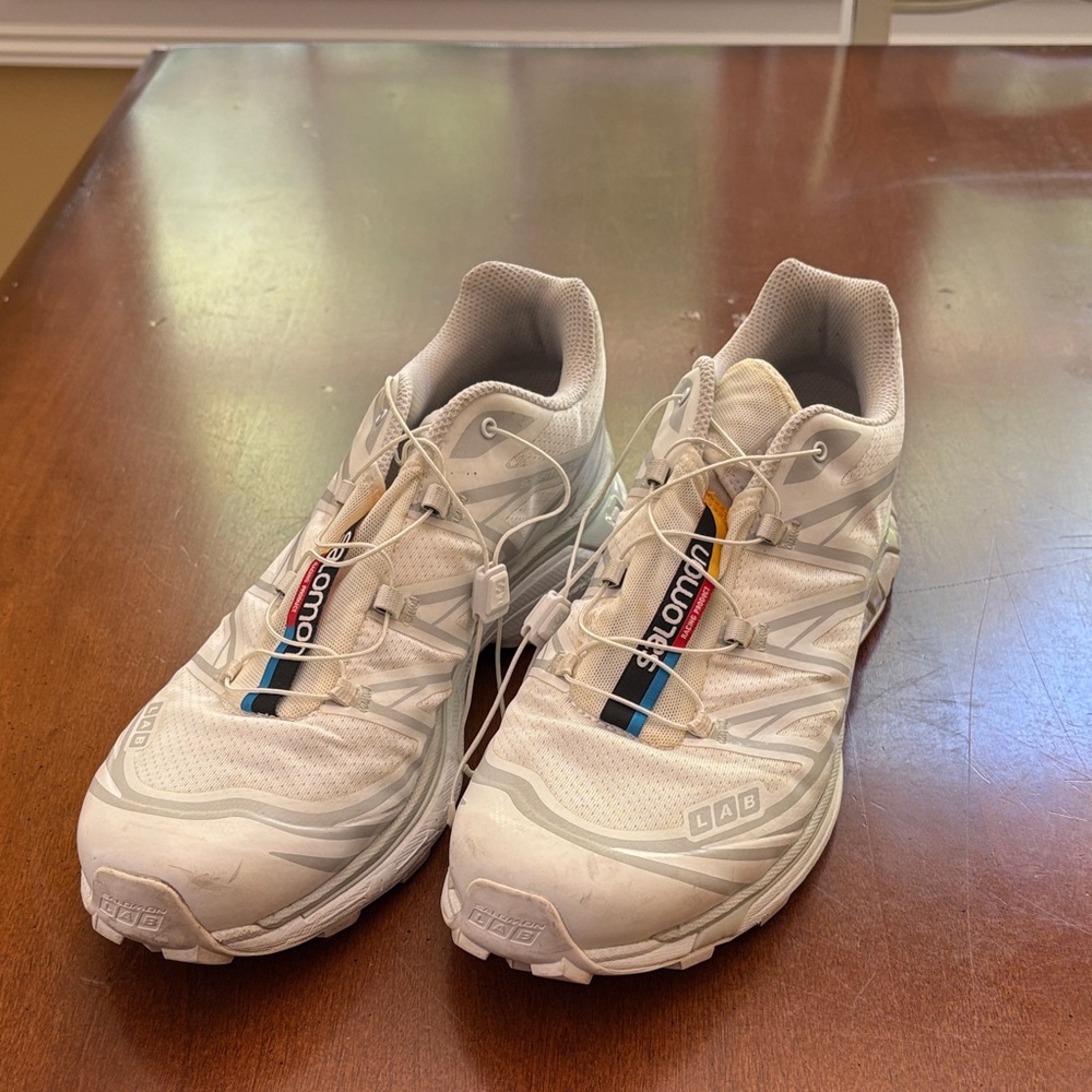 Salomon White Athletic Shoes for Men